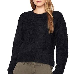 Sanctuary fuzzy black sweater